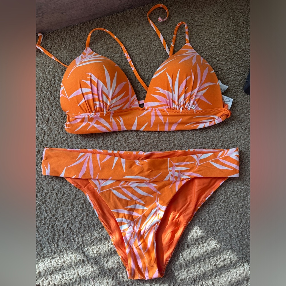 Palm print bikini